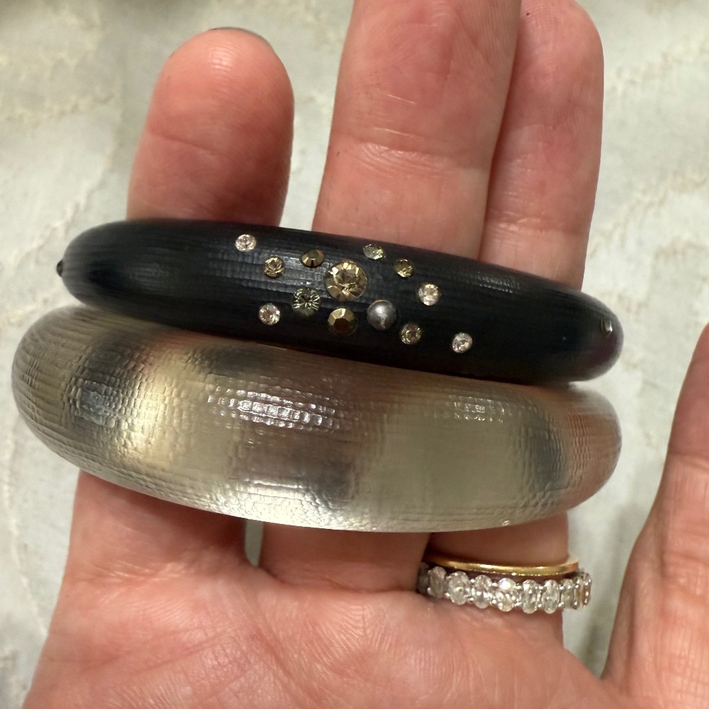 Alexis Bittar set of 2 lucite bracelets